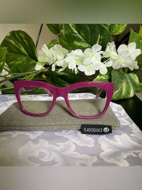 Peepers Shine On Focus Purple Glasses +0.00 | Blue Light | Case Included